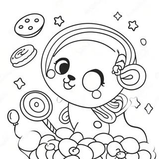 Colorful Candy Lisa Frank Coloring Page 53283-42192