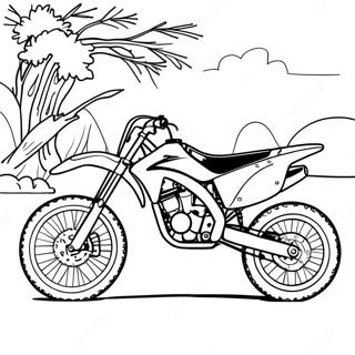 Honda Dirt Bike Coloring Page 53303-42161