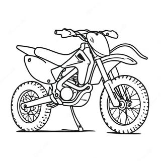 Cool Honda Dirt Bike Racing Coloring Page 53304-42165