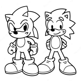 Sonic Ve Mario Boyama Sayfaları