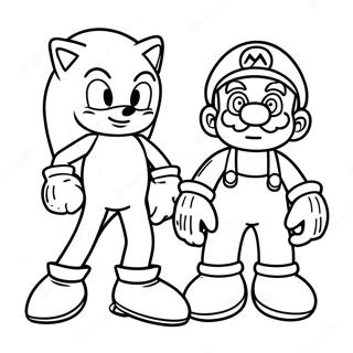 หน้าระบายสี Sonic และ Mario 5330-4234