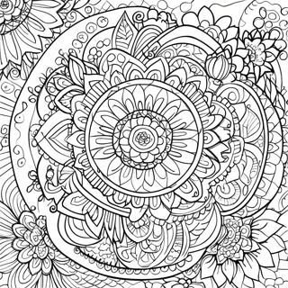 Mindfulness Art Therapy Coloring Pages