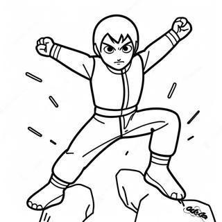 Rock Lee Coloring Pages