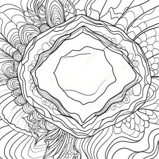 Sparkling Geode Coloring Page 53354-42212