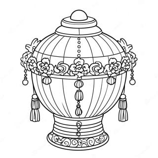 Lantern Chinese New Year Coloring Pages