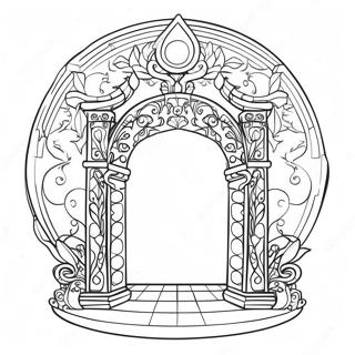 Magical Portal Coloring Page 53374-42240