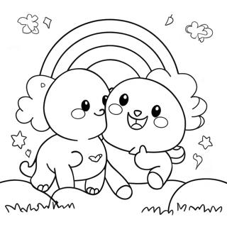 Rainbow Friends Lookie Coloring Pages