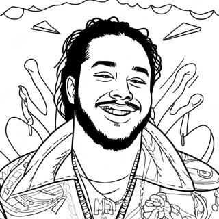 Post Malone Coloring Pages