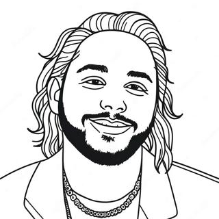 Post Malone Coloring Page 53403-42251