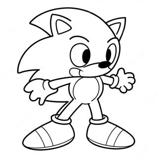 Sonic Paskalya Boyama Sayfaları