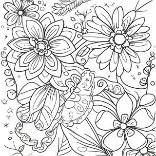 Mexican Flowers Coloring Pages