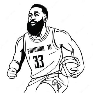 James Harden Slam Dunk Boyama Sayfası 53464-42293