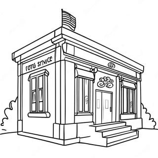 Post Office Coloring Pages