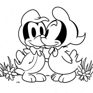 Donald And Daisy Coloring Page 53483-42305