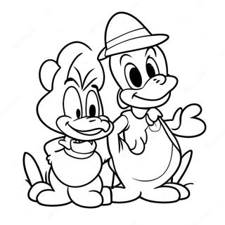 Donald And Daisy Coloring Page 53483-42308