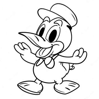 Playful Donald Duck Coloring Page 53484-42310