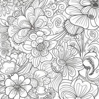 Art Nouveau Floral Patterns Coloring Page 53513-42323