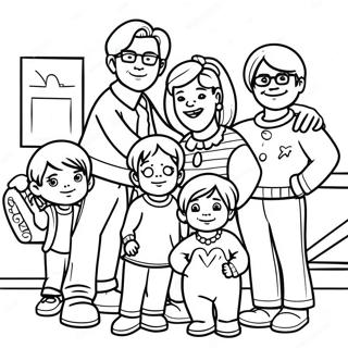 Full House Family Coloring Page 53523-42341