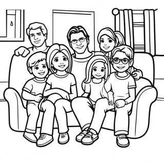 Full House Family Coloring Page 53523-42342