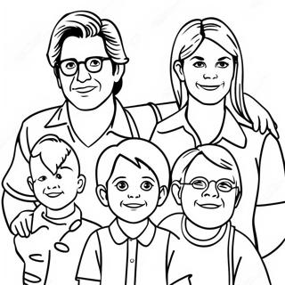 Full House Family Coloring Page 53523-42343