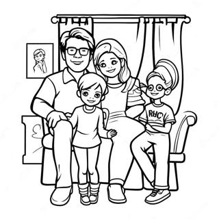 Full House Family Coloring Page 53523-42344