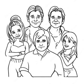 Full House Characters Coloring Page 53524-42350