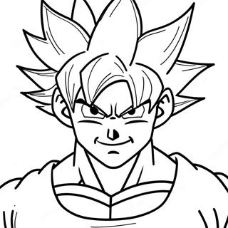 Goku Süper Saiyan Formunda Boyama Sayfası 53534-42356