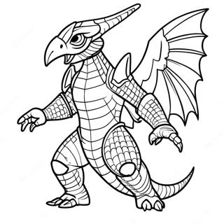 Gigan In A Fierce Battle Coloring Page 53544-42384