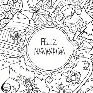 Feliz Navidad Coloring Page 53563-42389