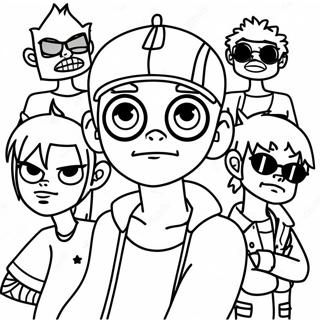 Ausmalbild Der Gorillaz 53573-42366