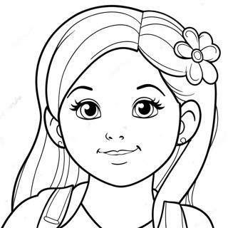 Cute Megan Character Coloring Page 53614-42413