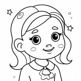 Cute Megan Character Coloring Page 53614-42414