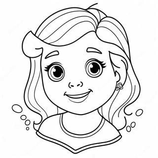 Cute Megan Character Coloring Page 53614-42415