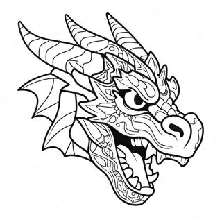 Dragon Head Coloring Page 53623-42466