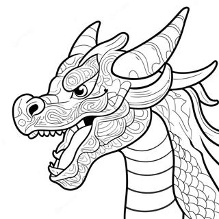 Dragon Head Coloring Page 53623-42467