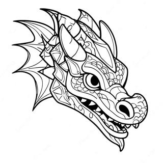 Dragon Head Coloring Page 53623-42468