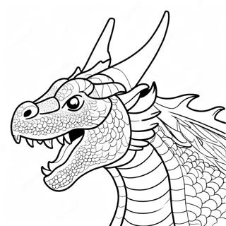 Dragon Head Coloring Pages