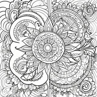 Large Print Adult Mandala Coloring Page 53633-42423