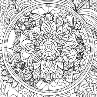 Large Print Adult Mandala Coloring Page 53633-42424