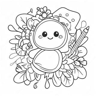 Neon Coloring Pages