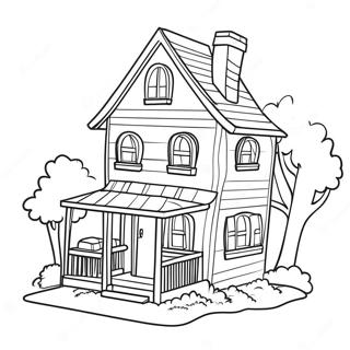 Barbie House Coloring Page 53653-42441