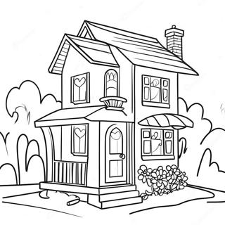 Barbie House Coloring Page 53653-42442