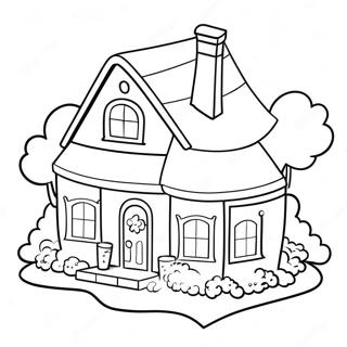 Charming Barbie House Coloring Page 53654-42446