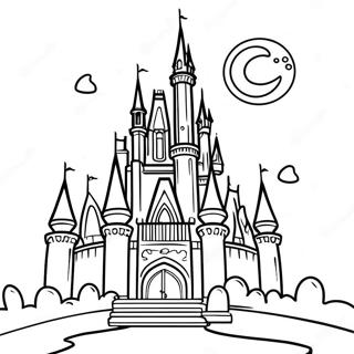 Haunted Disney Castle Coloring Page 53684-42462