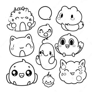 Stickers Coloring Pages