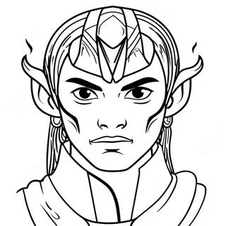 Zuko With Blue Flames Coloring Page 53734-42515