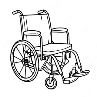 Wheelchair Coloring Pages