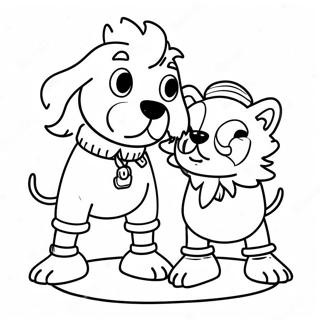 Adventurous Ruff Ruff And Dave Coloring Page 53774-42554