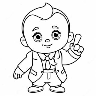 Adventurous Boss Baby Coloring Page 53794-42566