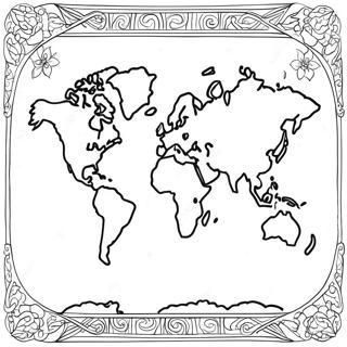 Maps Coloring Pages